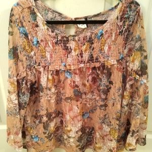Anthropologie akemi+kin large sheer blouse